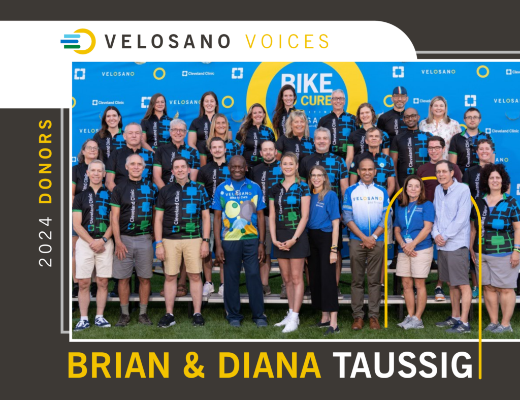 Brian and Diana Taussig with Team Cleveland Clinic Taussig Cyclotrons